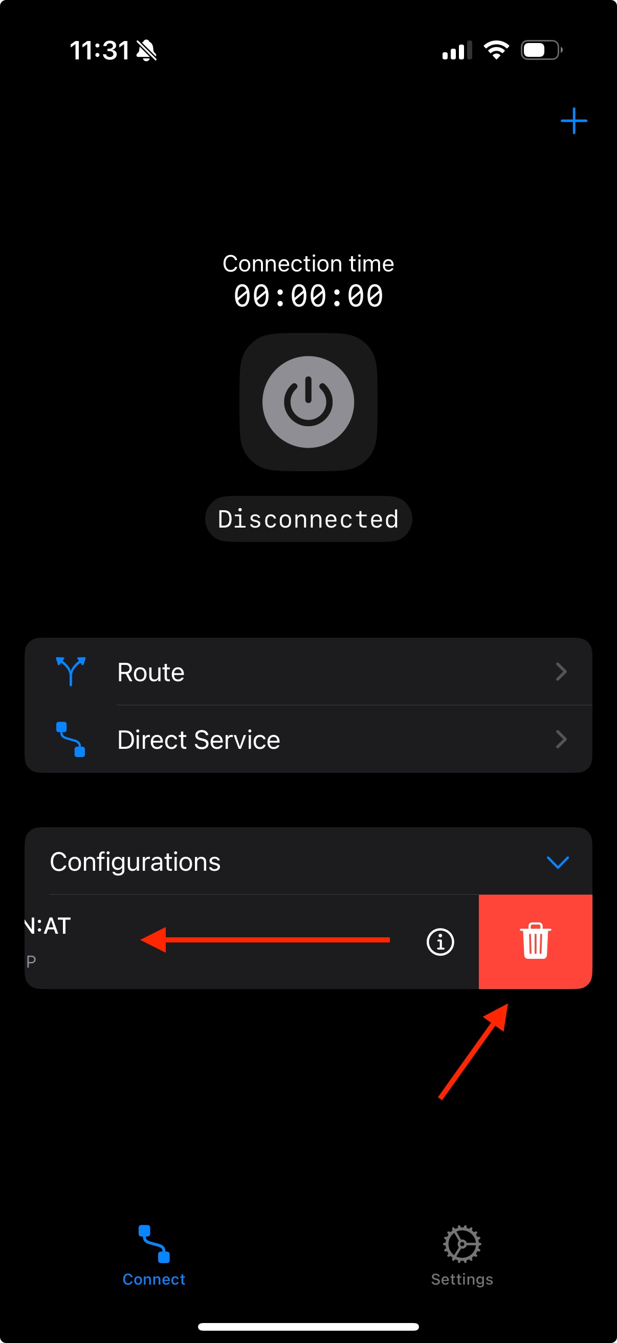 Настройка VPN шаг 1